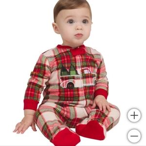 Eddie Bauer Kids' Holiday Family Sleep Set, flannel,Christmas red truck